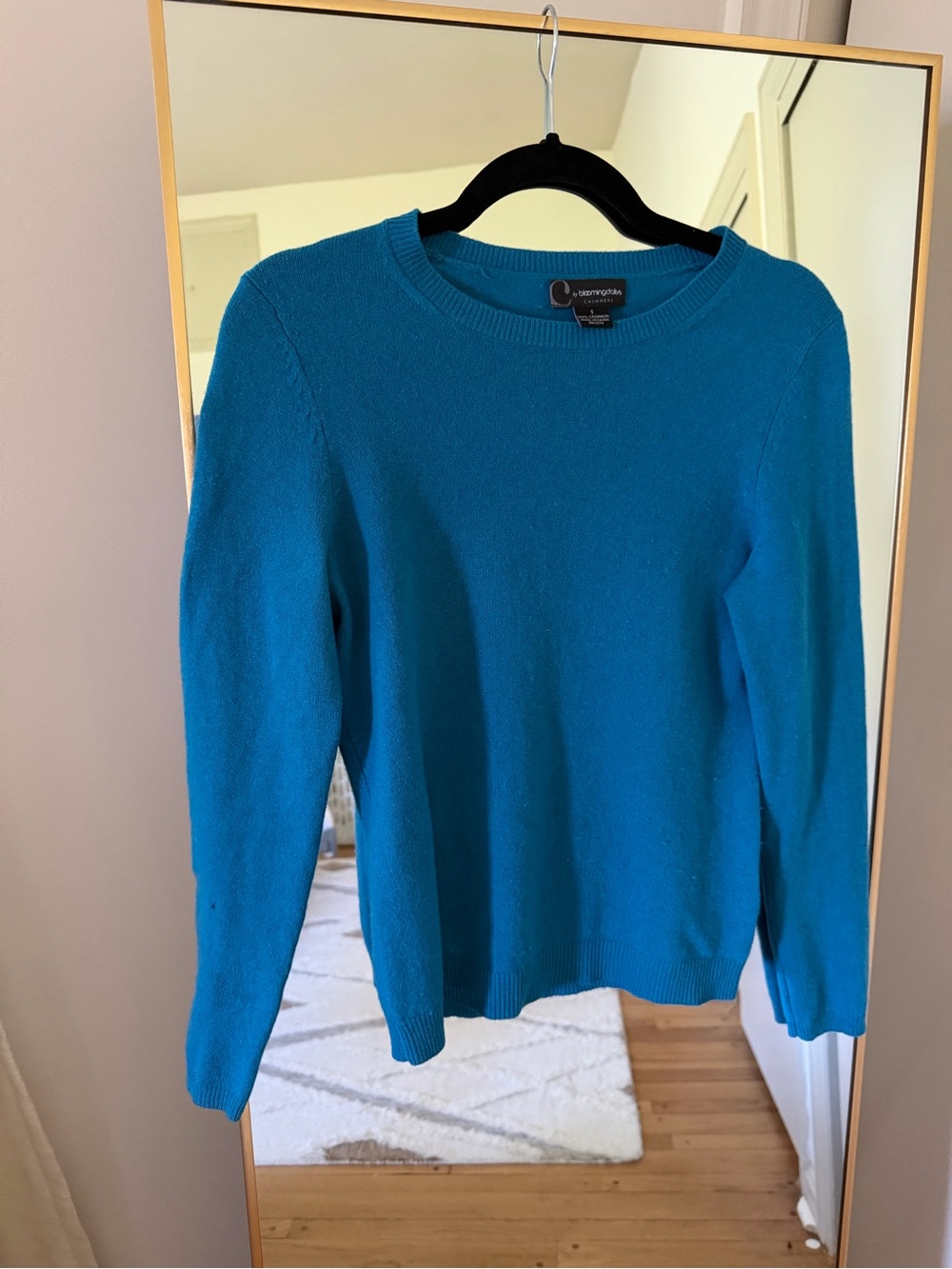 Bloomingdale's Teal Crewneck Sweater - Women's